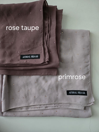 Rhinestone Chiffon Hijab