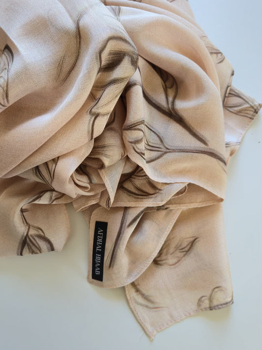 modal hijab print desert flower