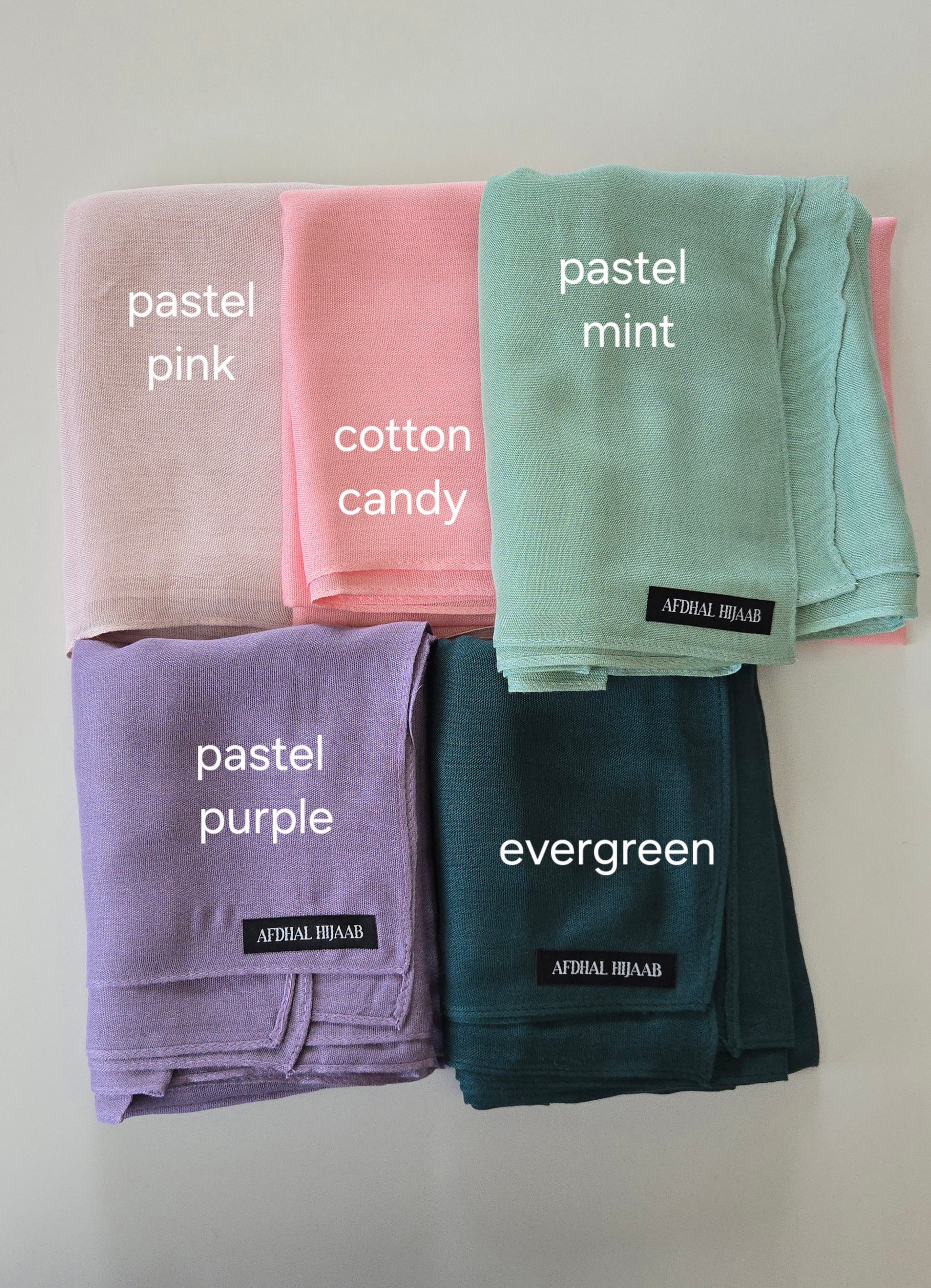 pastel modal hijabs