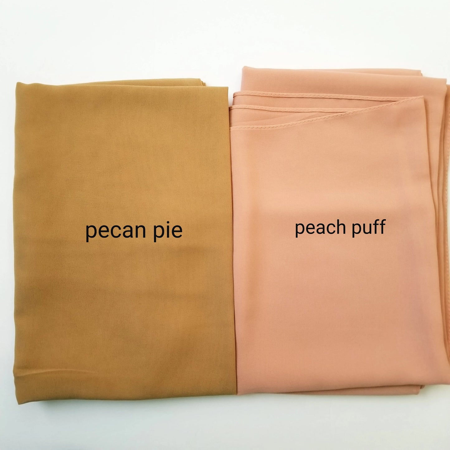 peach chiffon hijab