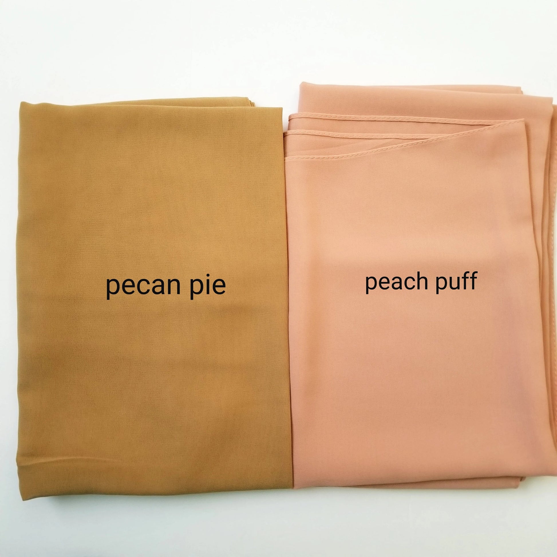 peach chiffon hijab