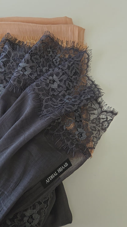 Viscose Hijabs- Lace Edges