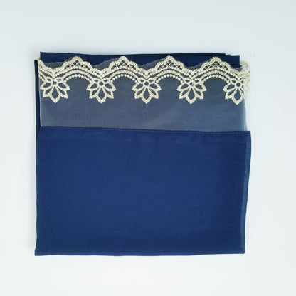 Chiffon Hijab - Lace Trim