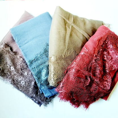 Premium Viscose Lace Hijab