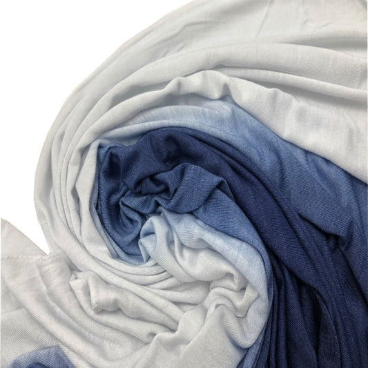 Two tone ombre jersey hijab fabric