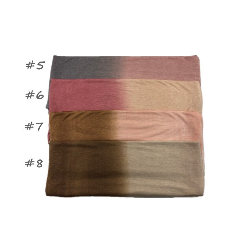 ombre jersey hijab shades brown